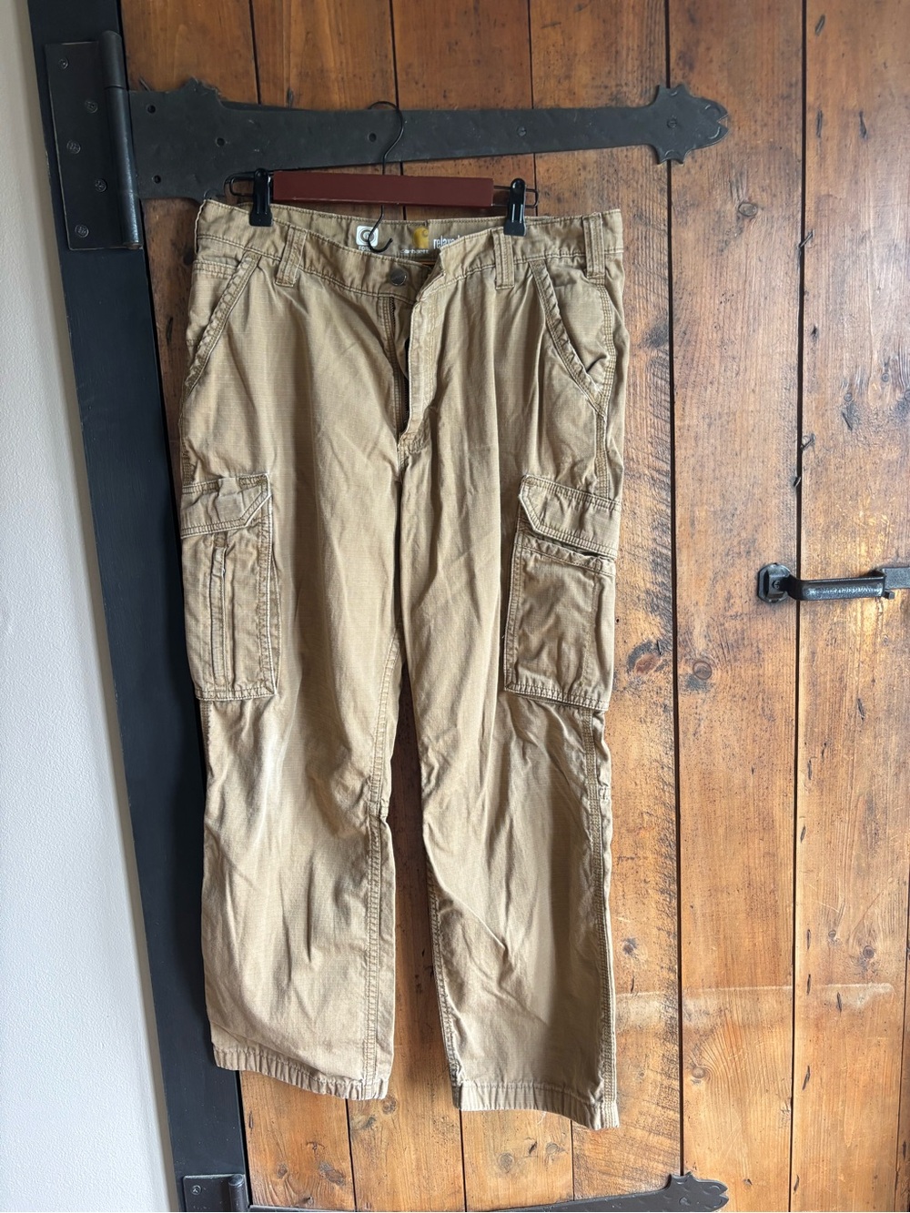 Carhartt Men's Khaki Cargo Pants - Utility Pockets